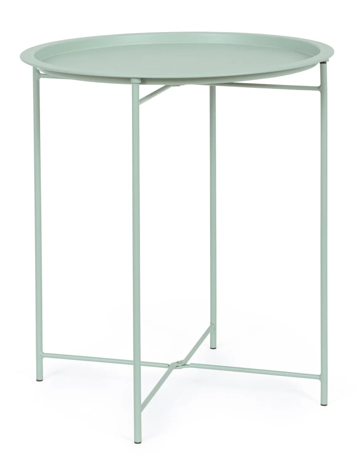 Vendita online di TAVOLINO MOD. WISSANT DIAM. CM 46 IN METALLO VERDE SALVIA
