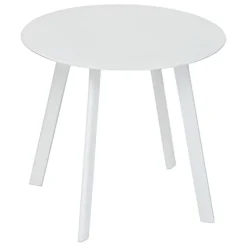 Vendita online di TAVOLINO MOD. SAONA DIAM. 50CM IN ACCIAIO BIANCO
