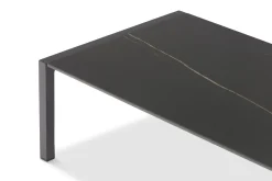 Vendita online di TAVOLINO REEF CM 130X65 IN METALLO ANTRACITE E PIANO EFFETTO MARMO