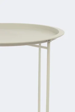 Vendita online di TAVOLINO RICHIUDIBILE AUSTIN DIAM. CM 46 H.52 METALLO GESSO OPACO