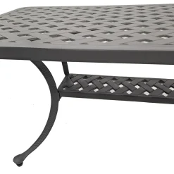 Vendita online di TAVOLINO ROSIE 107X54 CM IN ALLUMINIO PRESSOFUSO ANTRACITE
