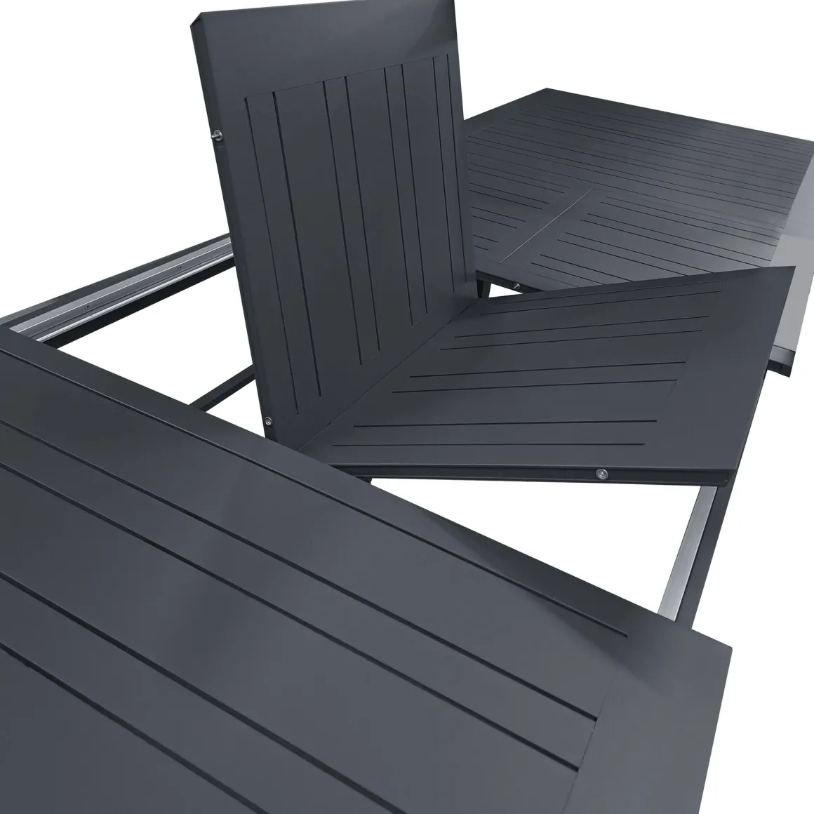 Vendita online di TAVOLO ALL. CM 266X110 H. 75 ALLUMINIO ANTRACITE