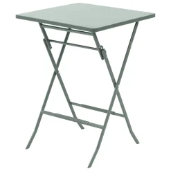 Vendita online di TAVOLO ALTO GREENSBORO CM 70X70 ACCIAIO VERDE OLIVA