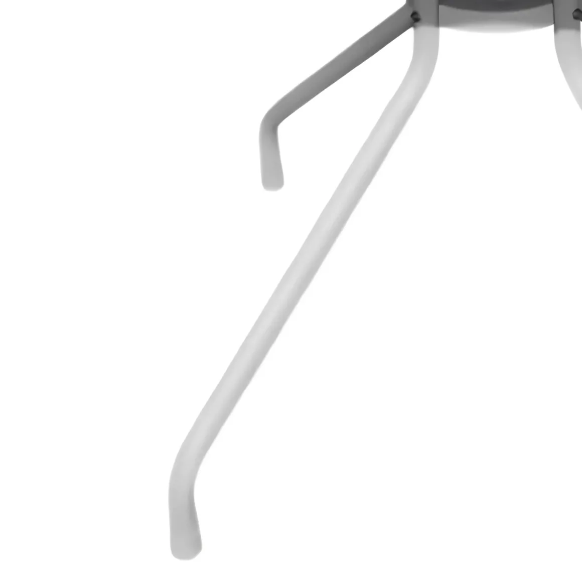Vendita online di TAVOLO CM 78X78 METALLO BIANCO E PLASTICA EFFETTO LEGNO ANTRACITE