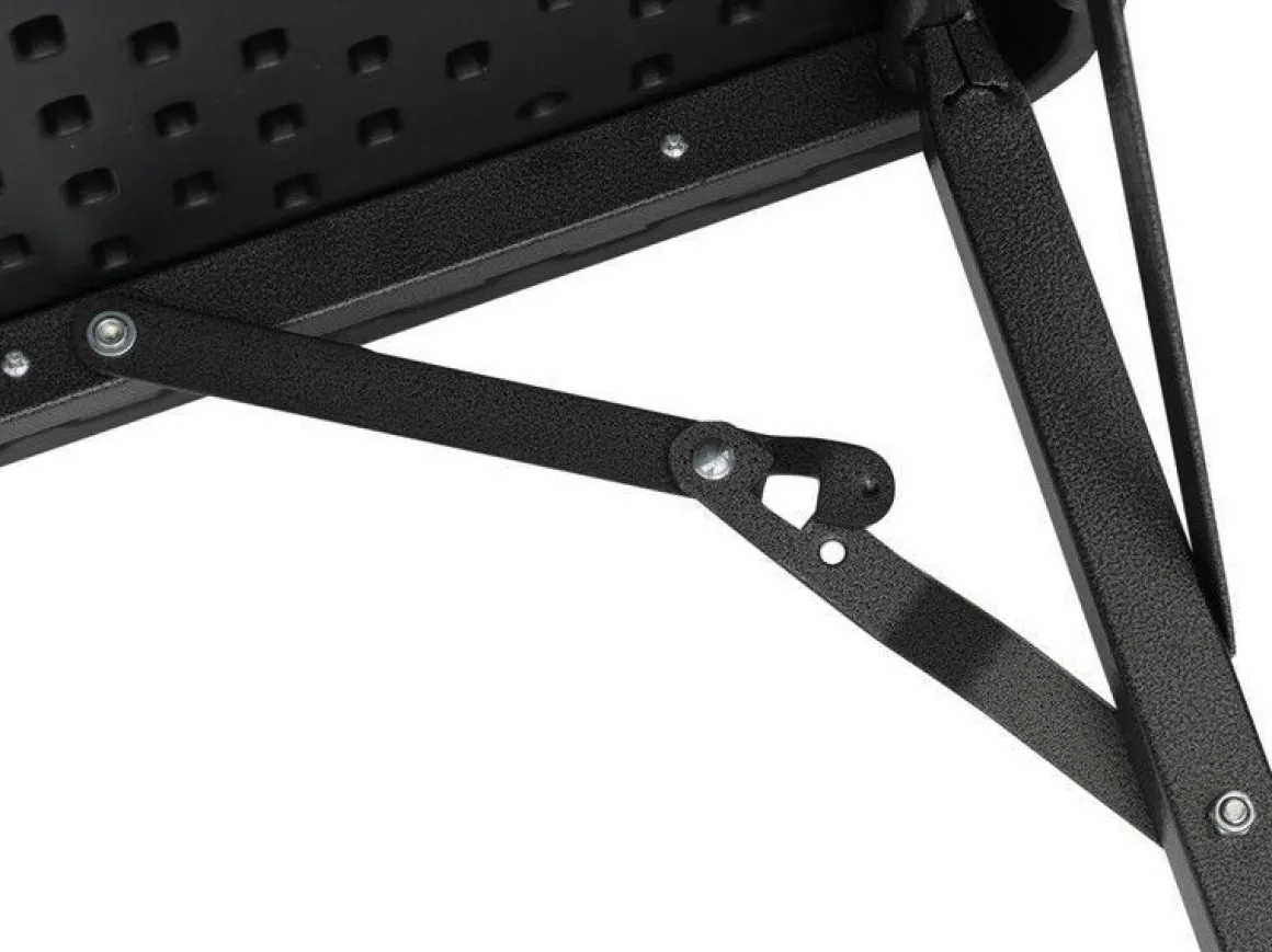 Vendita online di TAVOLO CM 78X78 METALLO E PLASTICA EFFETTO LEGNO/RATTAN NERO