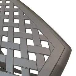 Vendita online di TAVOLO FISSO CM 165X165 ALLUMINIO PRESSOFUSO ANTRACITE