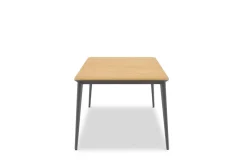 Vendita online di TAVOLO FISSO TIMO CM 240X100 METALLO ANTRACITE E LEGNO DI TEAK