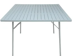 Vendita online di TAVOLO MOD. SANTORINI CM 90X90 H. 74 IN ACCIAIO VERDE MENTA