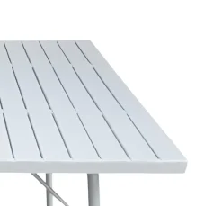 Vendita online di TAVOLO MOD. SANTORINI CM 90X90 H. 74 IN ACCIAIO BIANCO