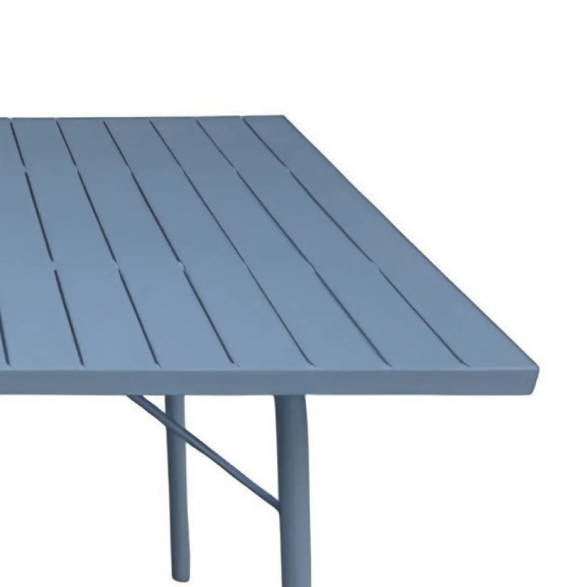 Vendita online di TAVOLO MOD SANTORINI CM 120X80 H 74 IN ACCIAIO CARTA DA ZUCCHERO