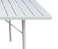 Vendita online di TAVOLO MOD SANTORINI CM 120X80 H 74 ACCIAIO BIANCO