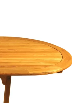 Vendita online di TAVOLO OVALE ALL. CM 150X100 H. 75 LEGNO DI ACACIA