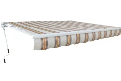 Vendita online di TENDA DA SOLE ESTENSIBILE MT 3X2 RIGATO ROSSO