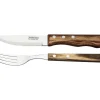 Vendita online di TRAMONTINA - SET 2 POSATE IN ACCIAIO INOX E LEGNO