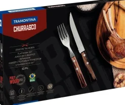 Vendita online di TRAMONTINA - SET 12 POSATE DA BARBECUE IN ACCIAIO INOX E POLYWOOD