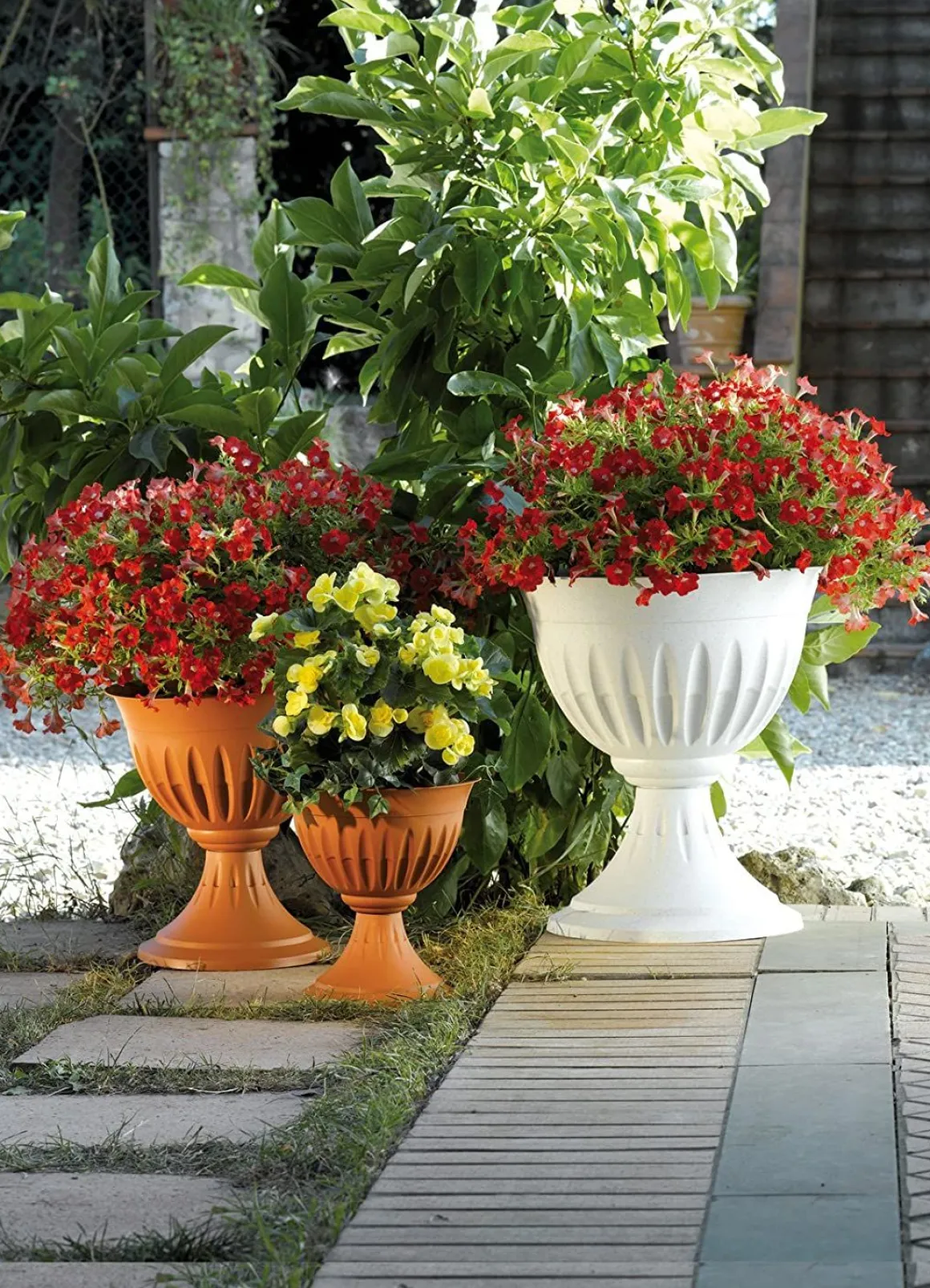 Vendita online di VASO A CALICE MODELLO ALBA DIAM. 43 TERRACOTTA