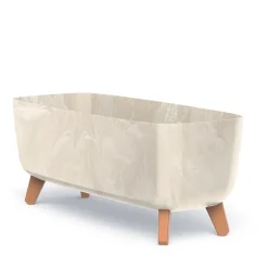 Vendita online di VASO GRACIA CASE EFFETTO CEMENTO 58X24X23,5CM CREMA