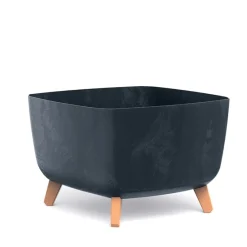 Vendita online di VASO GRACIA SQUARE EFFETTO CEMENTO 39X39X27CM ANTRACITE