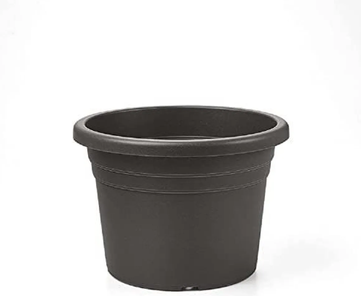 Vendita online di VASO JESOLO 13.6LT DIAM. 35 CM IN PLASTICA ANTRACITE