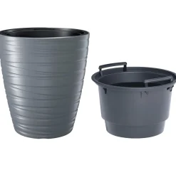 Vendita online di VASO MAZE 18/32LT 37.5X42CM GRIGIO PIETRA