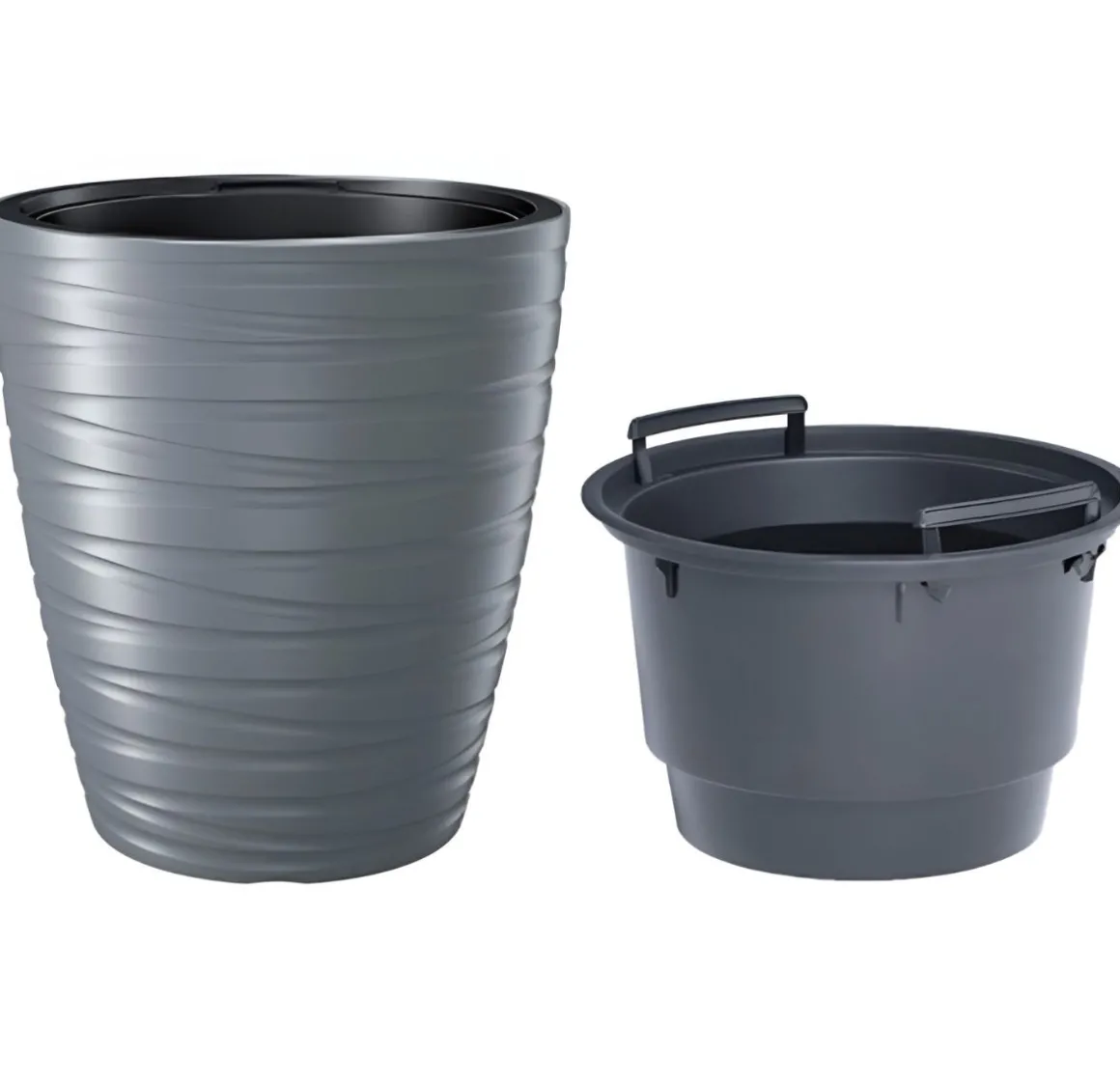 Vendita online di VASO MAZE 18/32LT 37.5X42CM GRIGIO PIETRA