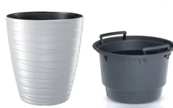 Vendita online di VASO MAZE 18/32LT 37.5X42CM IN PLASTICA BIANCO