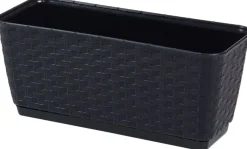 Vendita online di VASO RATOLLA 29,3X12X12,6CM ANTRACITE