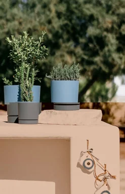 Vendita online di VASO TUBO P DIAM. 29,2 H. 28,3 GRIGIO CHIARO