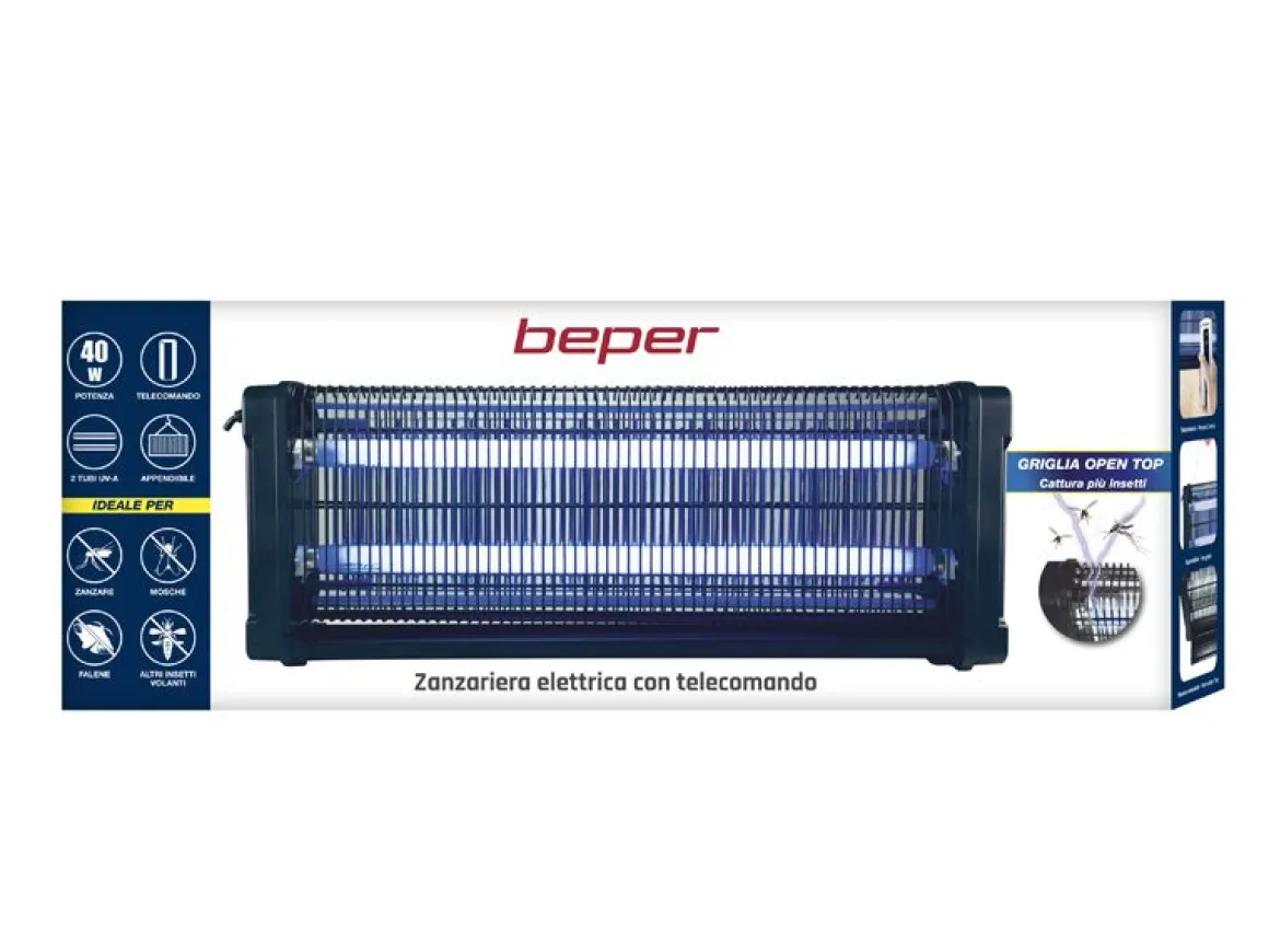 Vendita online di ZANZARIERA CON TELECOMANDO E VASSOIO REMOVIBILE 70X9CM H 27CM 40W
