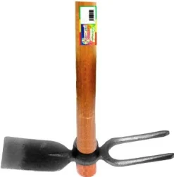 Vendita online di ZAPPA PICCOLA PALETTA/BIDENTE MANICO IN LEGNO NATURALE