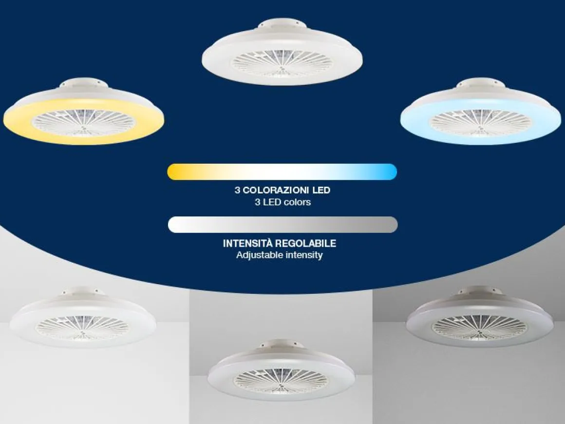 VENTILATORE DA SOFFITTO CON LUCE LED