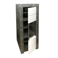 VETRINA 1 ANTA MOD. CAPRI OSSIDO E BIANCO LUCIDO: vendita online VETRINA 1 ANTA MOD. CAPRI OSSIDO E BIANCO LUCIDO in offerta