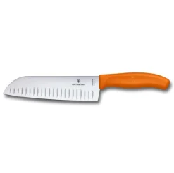 VICTORINOX - COLTELLO SANTOKU LINEA SWISS CLASSIC 17CM ARANCIO