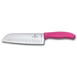 VICTORINOX - COLTELLO SANTOKU LINEA SWISS CLASSIC 17CM ROSA