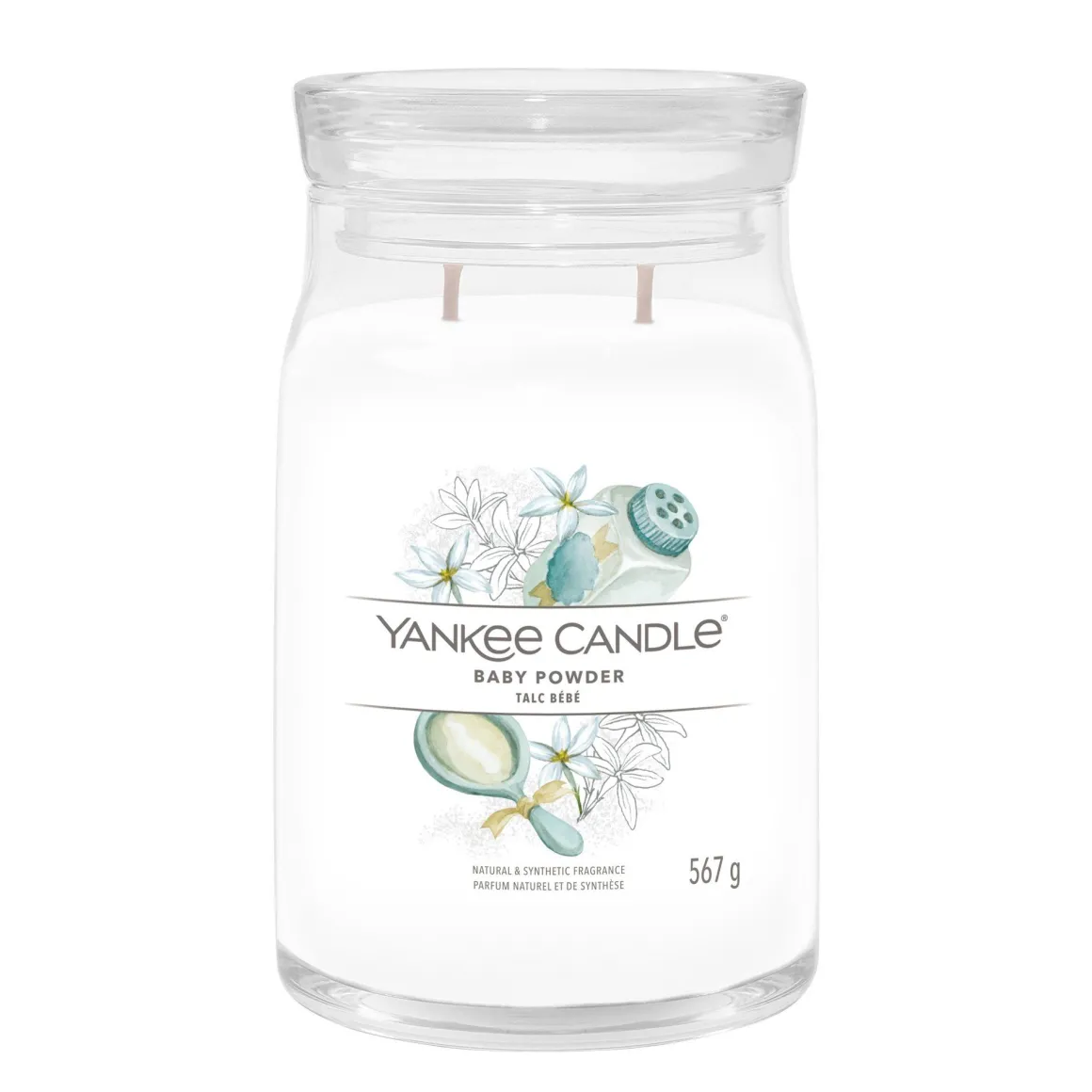 YANKEE CANDLE - GIARA GRANDE 2 STOPPINI BABY POWDER: vendita online YANKEE CANDLE - GIARA GRANDE 2 STOPPINI BABY POWDER in offerta