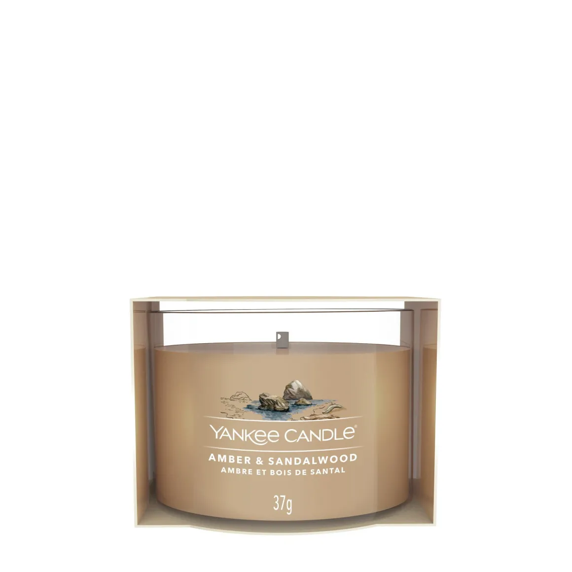YANKEE CANDLE - CANDELA VOTIVE IN VETRO AMBER SANDALWOOD: vendita online YANKEE CANDLE - CANDELA VOTIVE IN VETRO AMBER SANDALWOOD in offerta