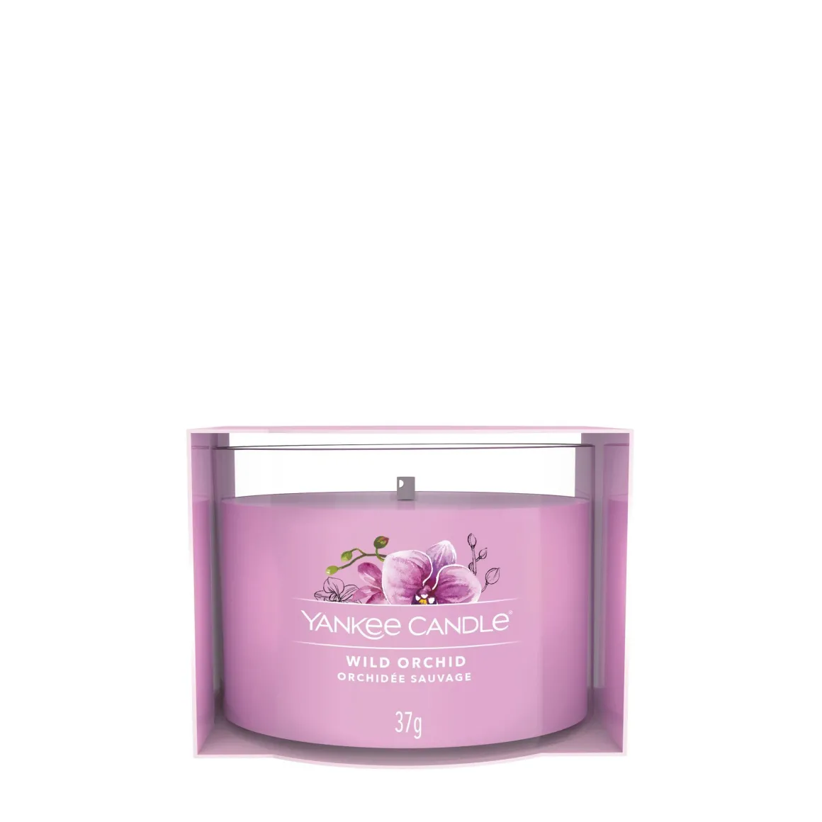 YANKEE CANDLE - CANDELA VOTIVE IN VETRO WILD ORCHID: vendita online YANKEE CANDLE - CANDELA VOTIVE IN VETRO WILD ORCHID in offerta
