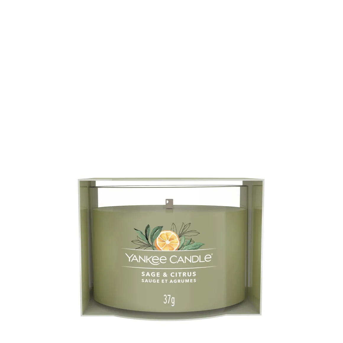 YANKEE CANDLE - CANDELA VOTIVE IN VETRO SAGE AND CITRUS: vendita online YANKEE CANDLE - CANDELA VOTIVE IN VETRO SAGE AND CITRUS in offerta