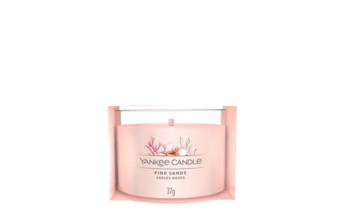 YANKEE CANDLE - CANDELA VOTIVE IN VETRO PINK SANDS: vendita online YANKEE CANDLE - CANDELA VOTIVE IN VETRO PINK SANDS in offerta