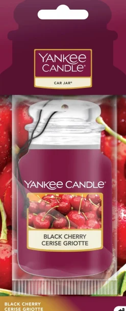YANKEE CANDLE - CAR JAR BLACK CHERRY: vendita online YANKEE CANDLE - CAR JAR BLACK CHERRY in offerta