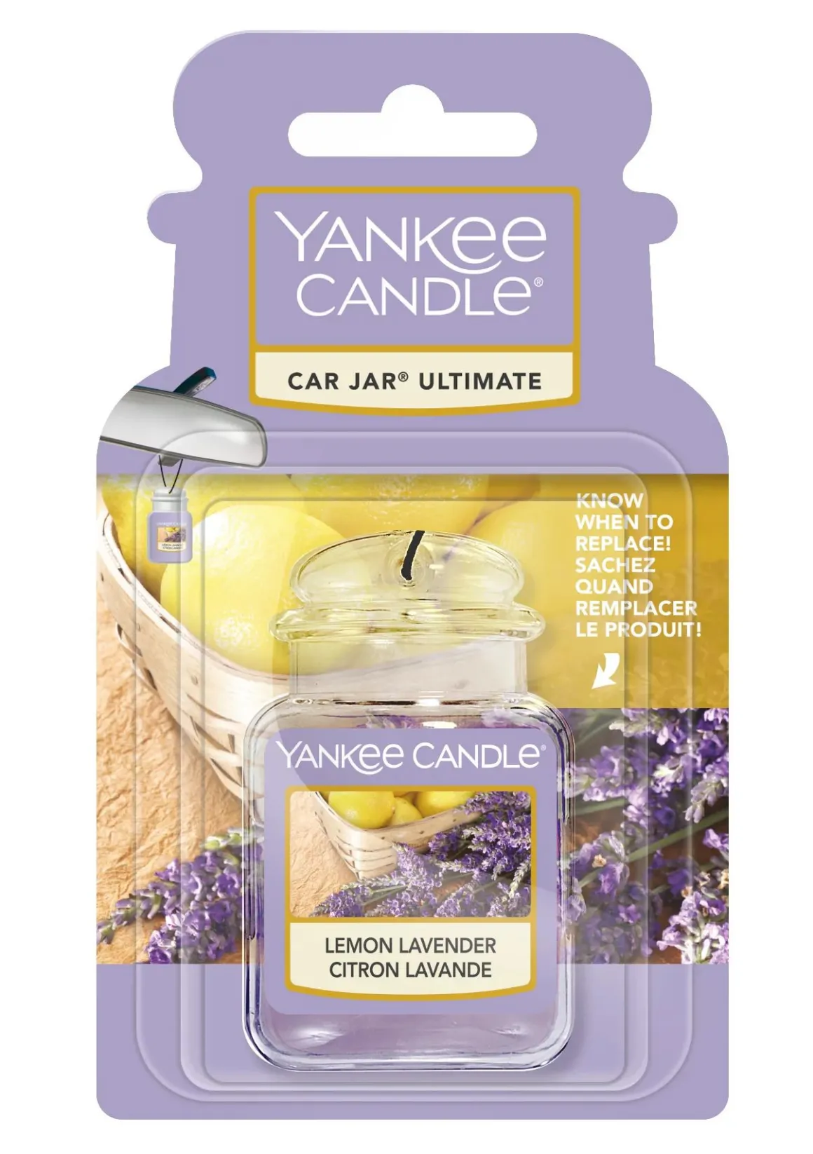 YANKEE CANDLE - CAR JAR ULTIMATE LEMON LAVENDER: vendita online YANKEE CANDLE - CAR JAR ULTIMATE LEMON LAVENDER in offerta