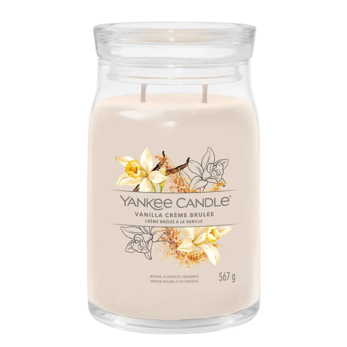 YANKEE CANDLE - GIARA GRANDE 2 STOPPINI VANILLA CREME BRULEE: vendita online YANKEE CANDLE - GIARA GRANDE 2 STOPPINI VANILLA CREME BRULEE in offerta