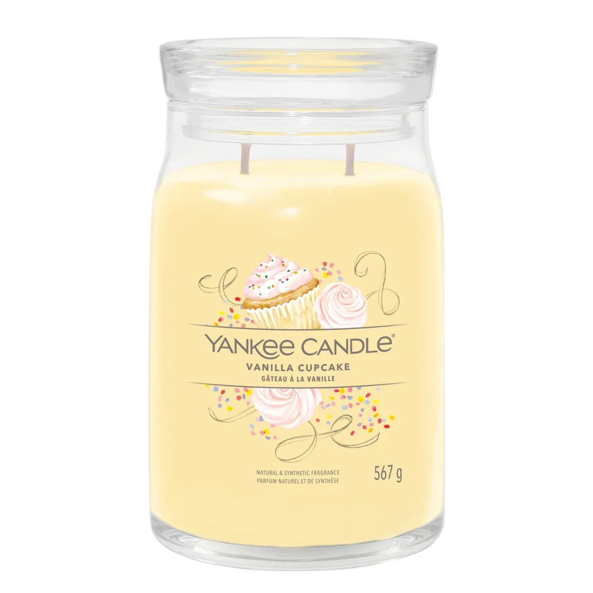 YANKEE CANDLE - GIARA GRANDE 2 STOPPINI VANILLA CUPCAKE: vendita online YANKEE CANDLE - GIARA GRANDE 2 STOPPINI VANILLA CUPCAKE in offerta