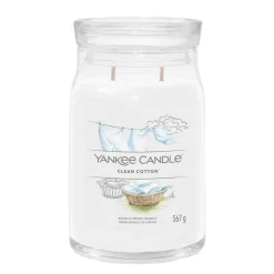 YANKEE CANDLE - GIARA GRANDE 2 STOPPINI CLEAN COTTON: vendita online YANKEE CANDLE - GIARA GRANDE 2 STOPPINI CLEAN COTTON in offerta