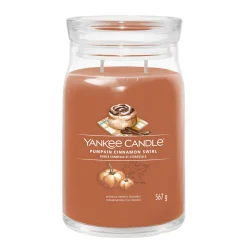 YANKEE CANDLE - GIARA GRANDE 2 STOPPINI PUMPKIN CINNAMON SWIRL: vendita online YANKEE CANDLE - GIARA GRANDE 2 STOPPINI PUMPKIN CINNAMON SWIRL in offerta