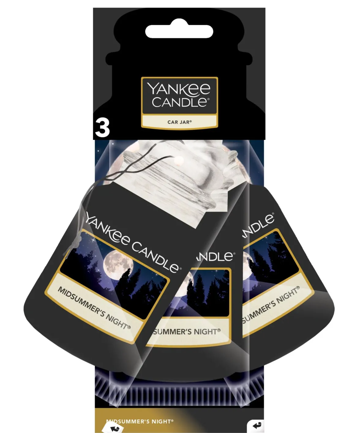 YANKEE CANDLE - SET 3 CAR JAR MIDSUMMERS NIGHT: vendita online YANKEE CANDLE - SET 3 CAR JAR MIDSUMMERS NIGHT in offerta