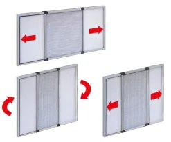 ZANZARIERA ESTENSIBILE GRIGIA LINEA STANDARD TELESIO 70X50CM : vendita online ZANZARIERA ESTENSIBILE GRIGIA LINEA STANDARD TELESIO 70X50CM in offerta